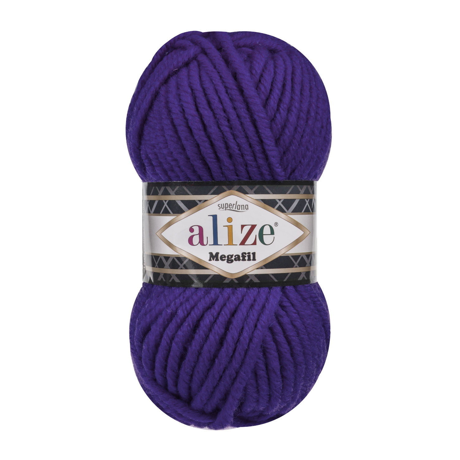 

Пряжа Alize SUPER.MG.388 Superlana Megafil 388 пурпурный, Superlana Megafil