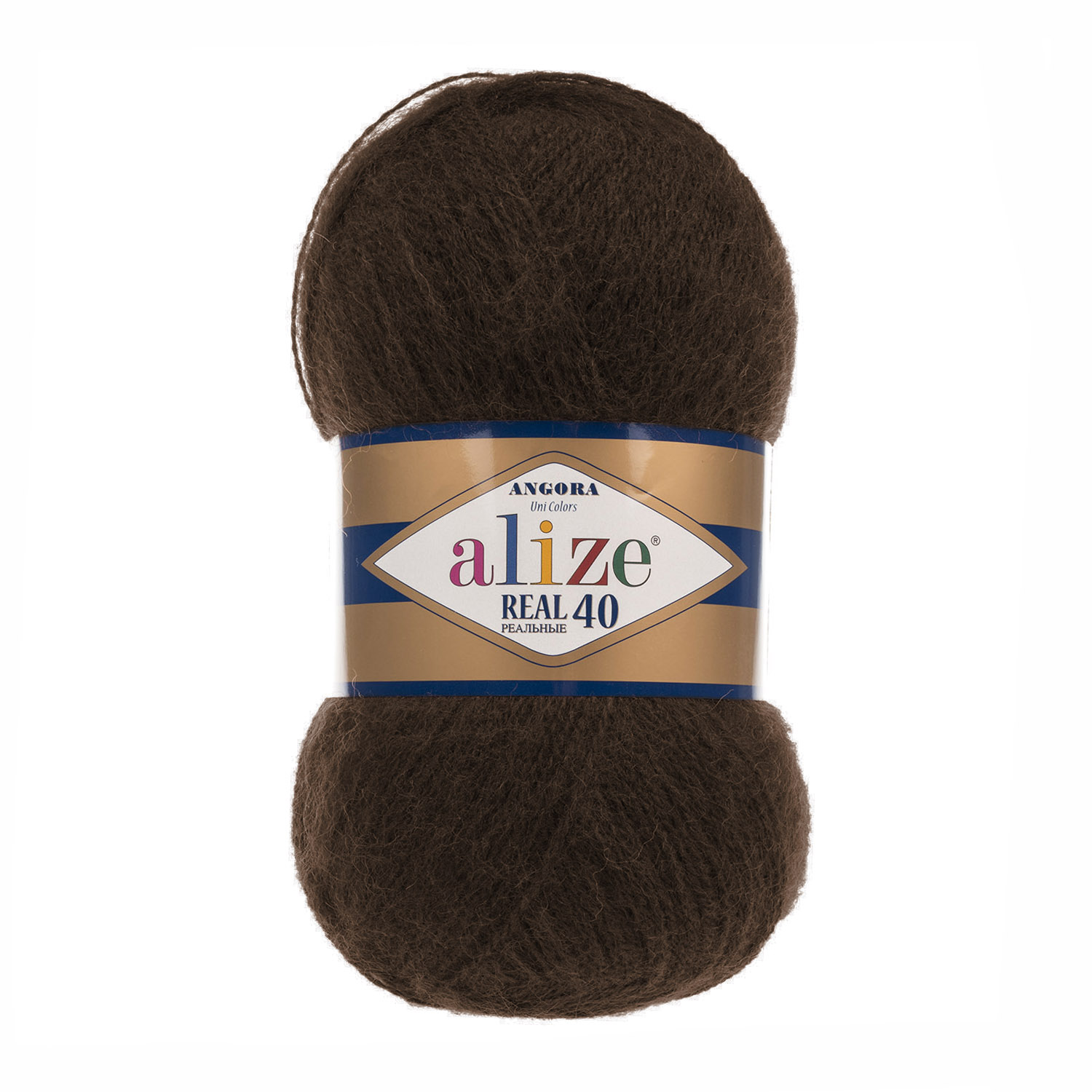 

Пряжа для вязания Alize Angora Real 40, 201 коричневый, 480 м, 100 г 5 мотков, 5 шт.
