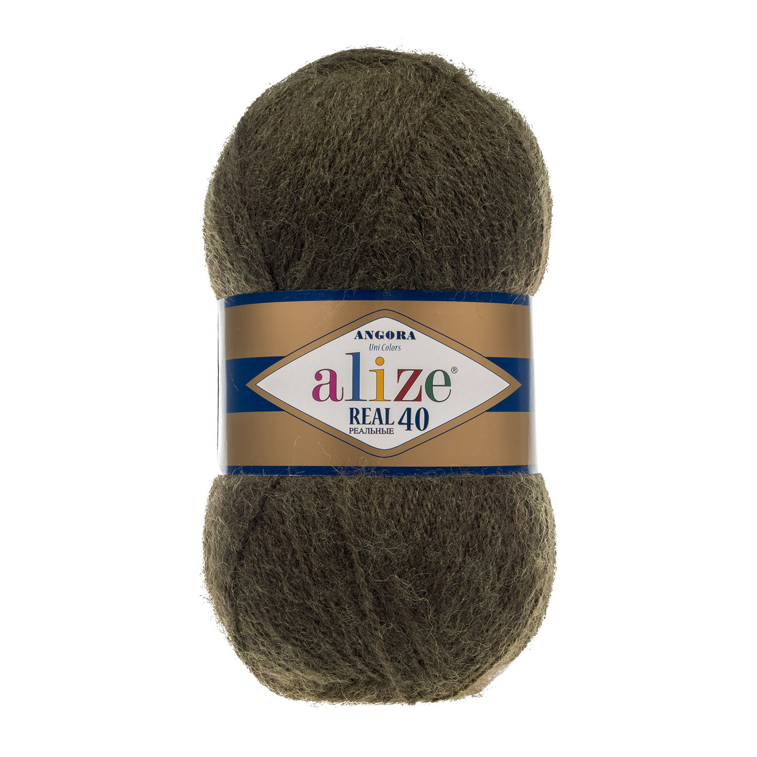 

Пряжа Alize "Angora real 40", цвет: 567 зеленый меланж, 480 м, 100 грамм