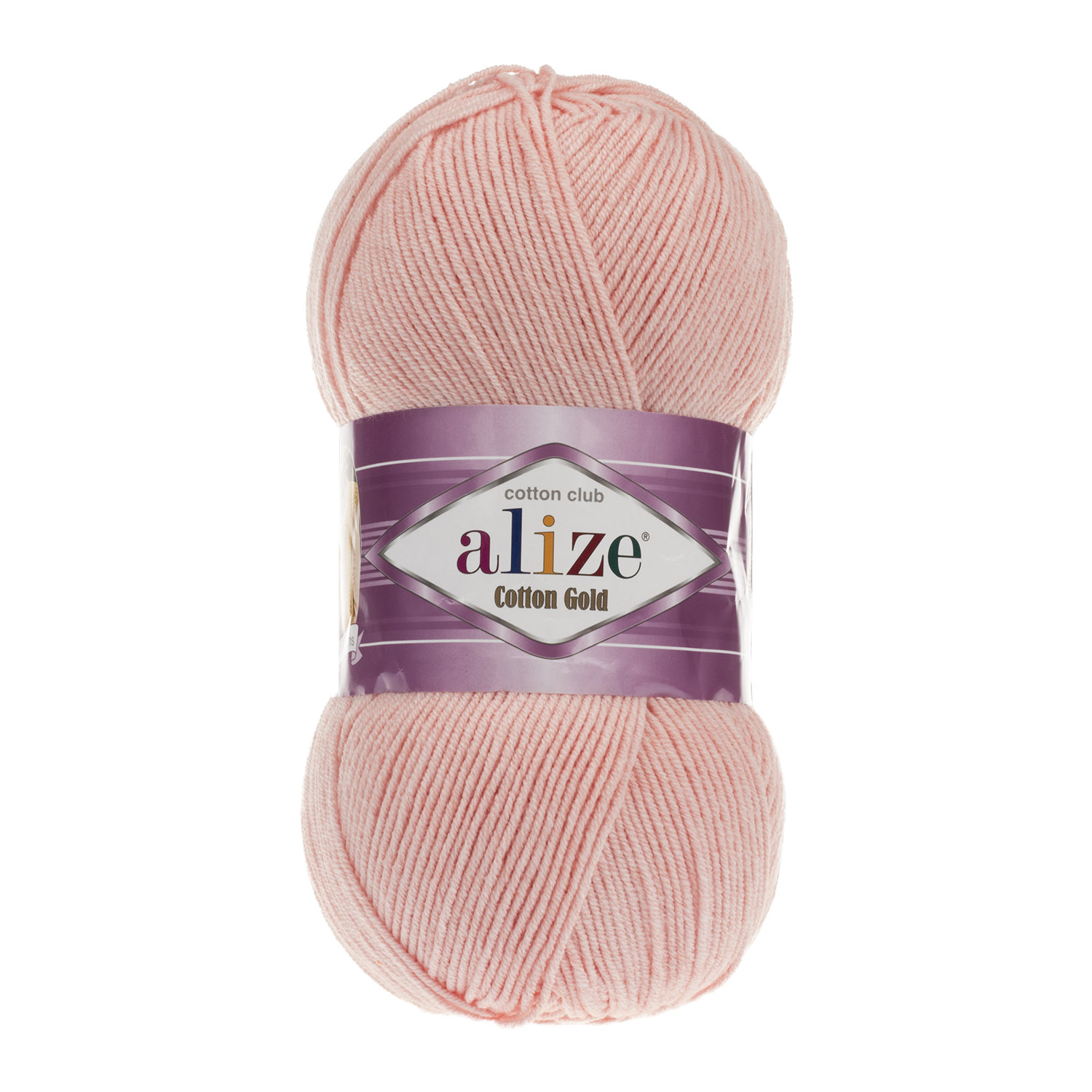 

Пряжа Alize "Cotton gold", цвет: 393 светло-розовый, 330 метров, 100 грамм