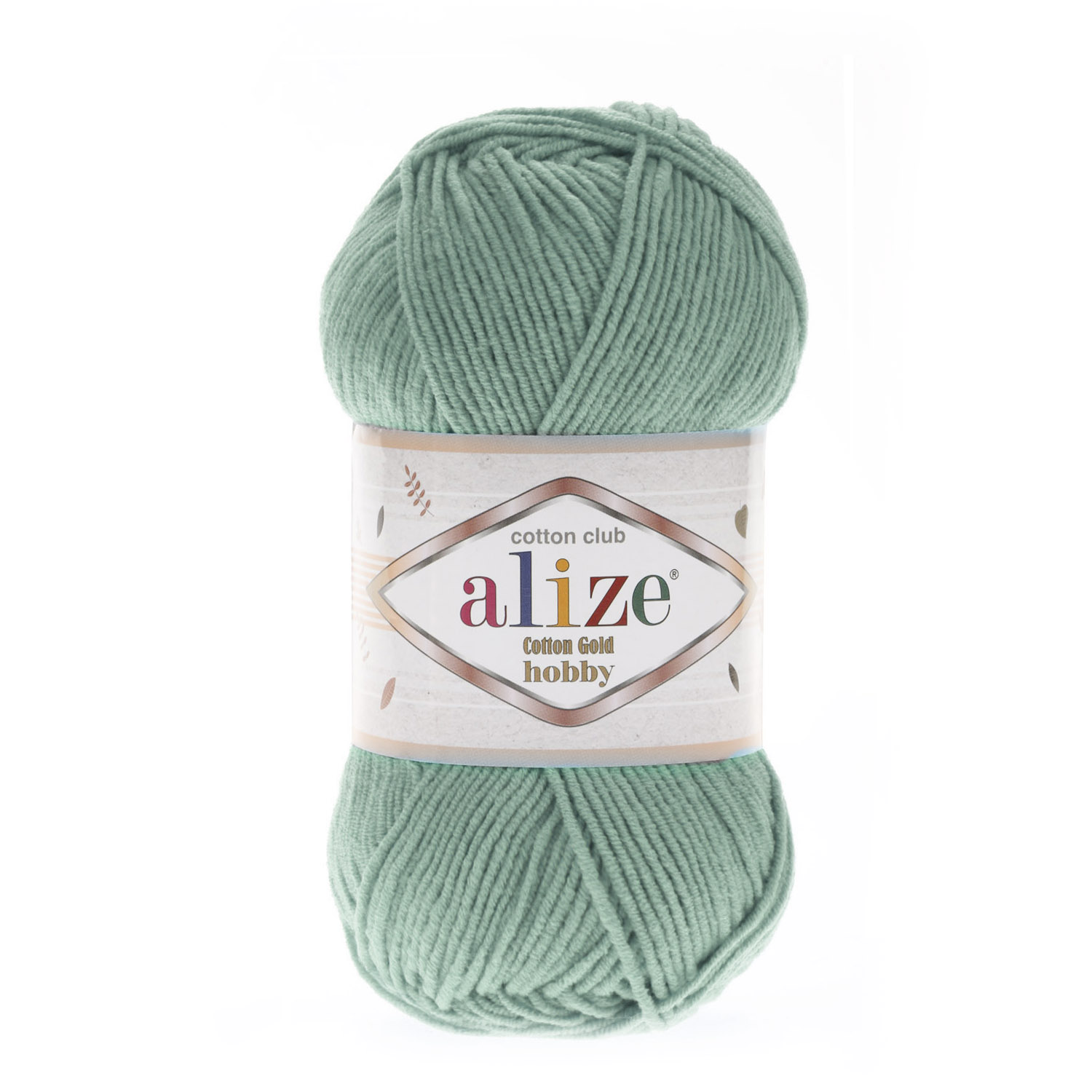 

Пряжа Alize "Cotton Gold Hobby", цвет: 15 водяная зелень, 165 м, 50 грамм