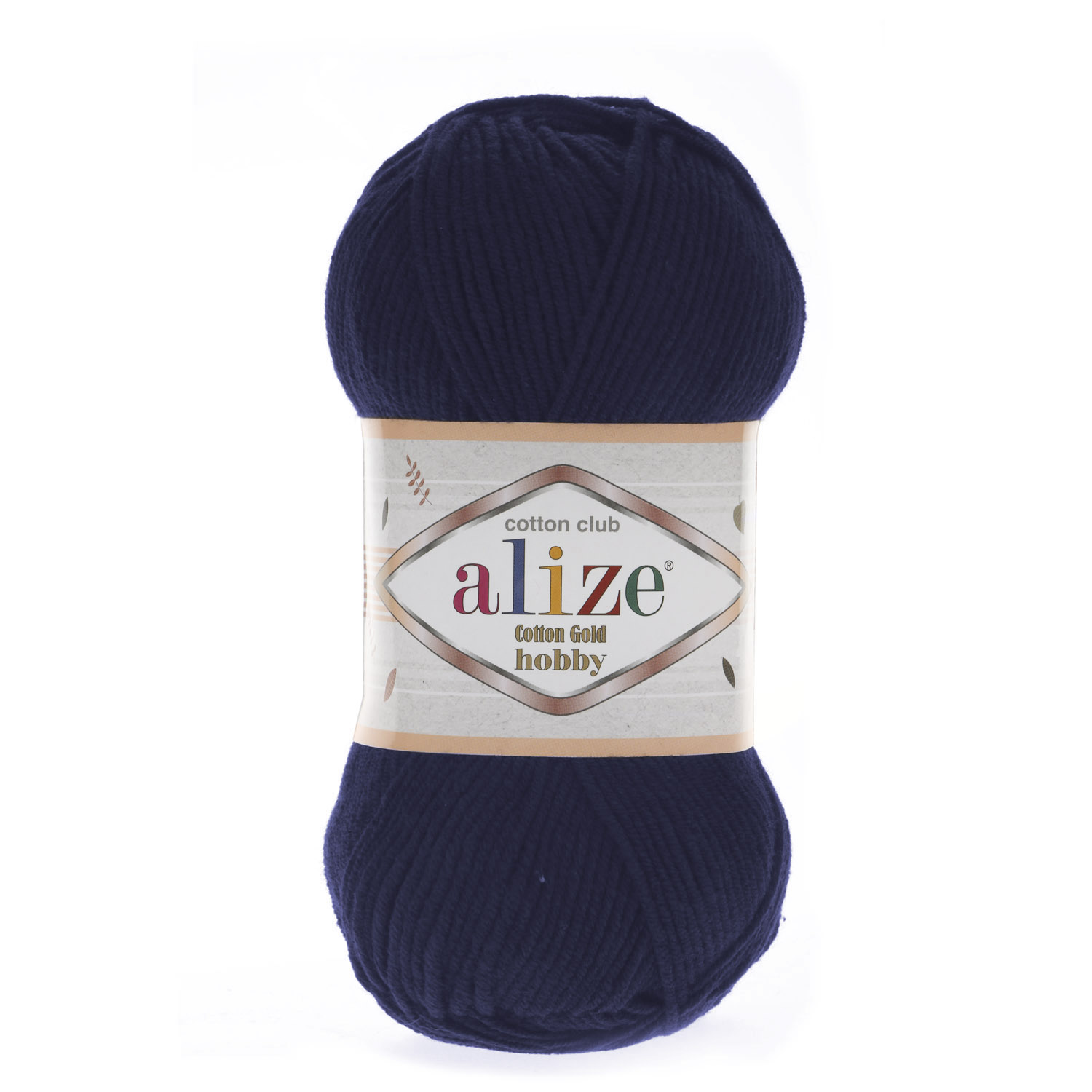

Пряжа Alize "Cotton Gold Hobby", цвет: 58 темно-синий, 165 м, 50 грамм