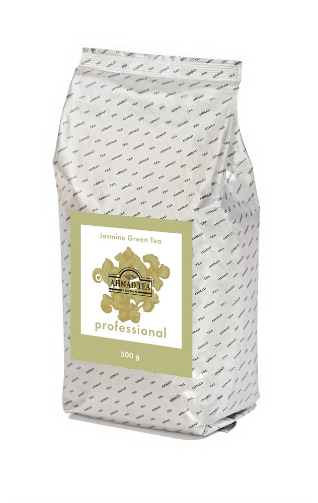 Чай Ahmad Tea Professional, Зелёный чай с жасмином, листовой, в пакете, 500г