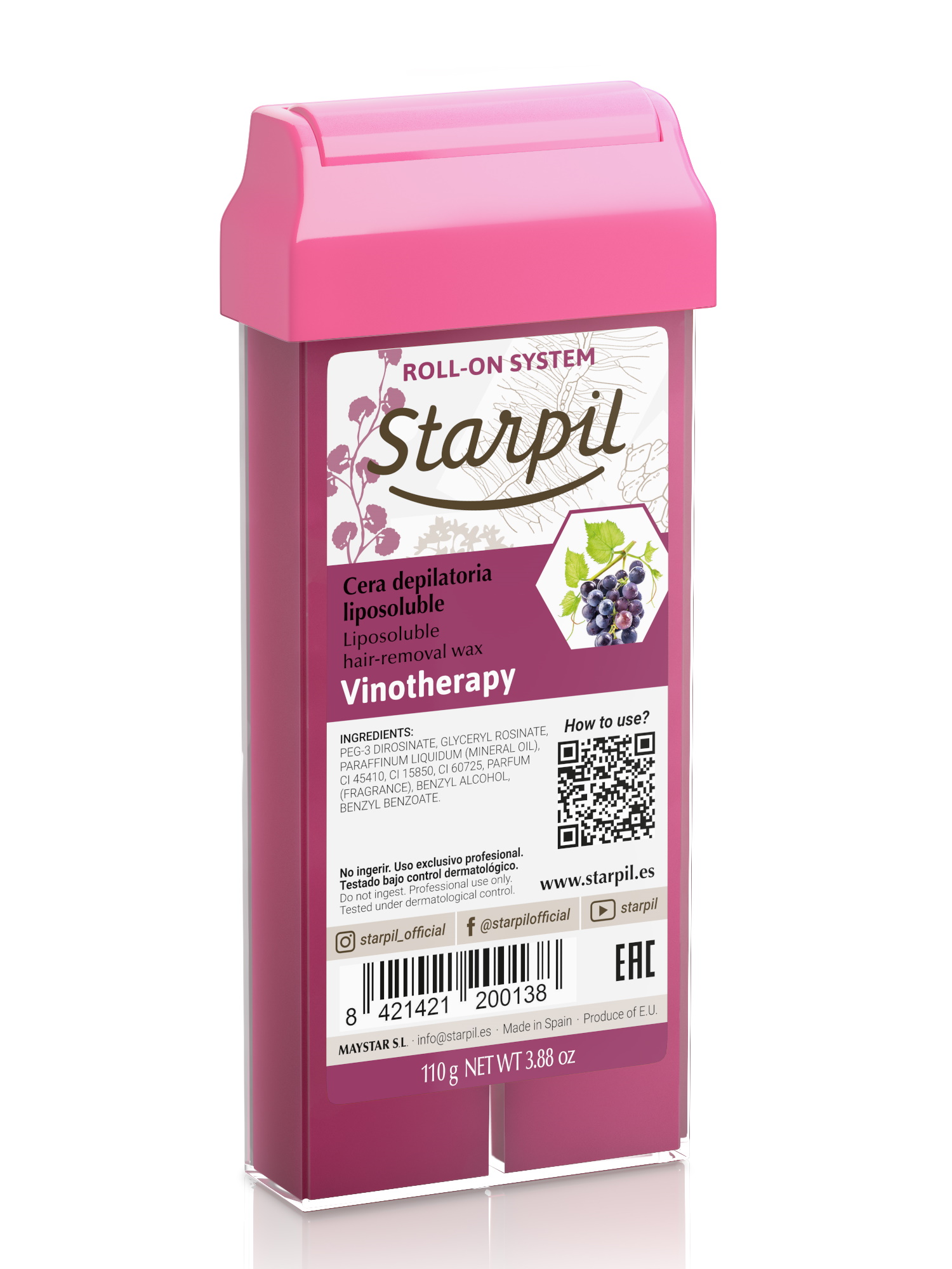 Купить Воск для депиляции STARPIL вино/vinotherapy 110 г