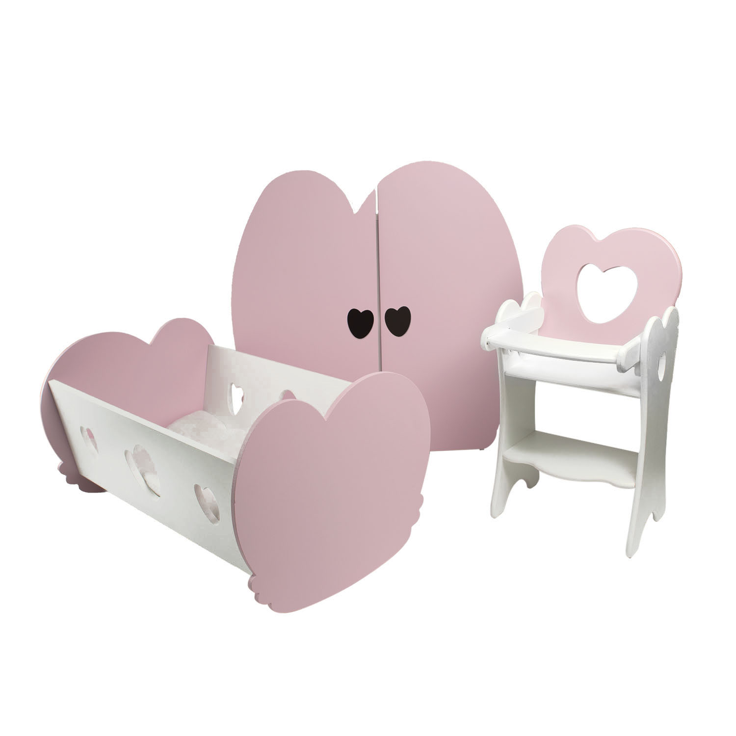 фото Набор кукольной мебели paremo pfd120-21 3 предмета, нежно-розовый