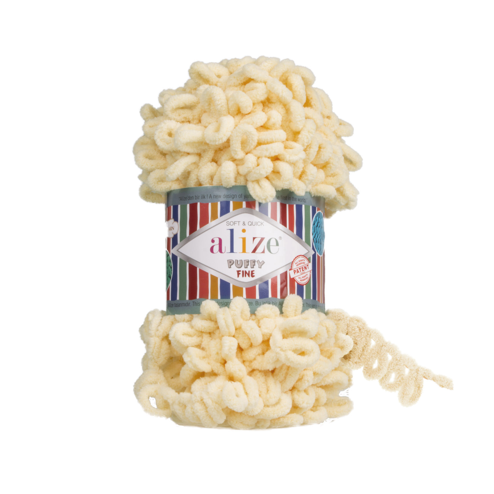 

Пряжа Alize 7725814 Puffy Fine 160 каменный, Puffy Fine