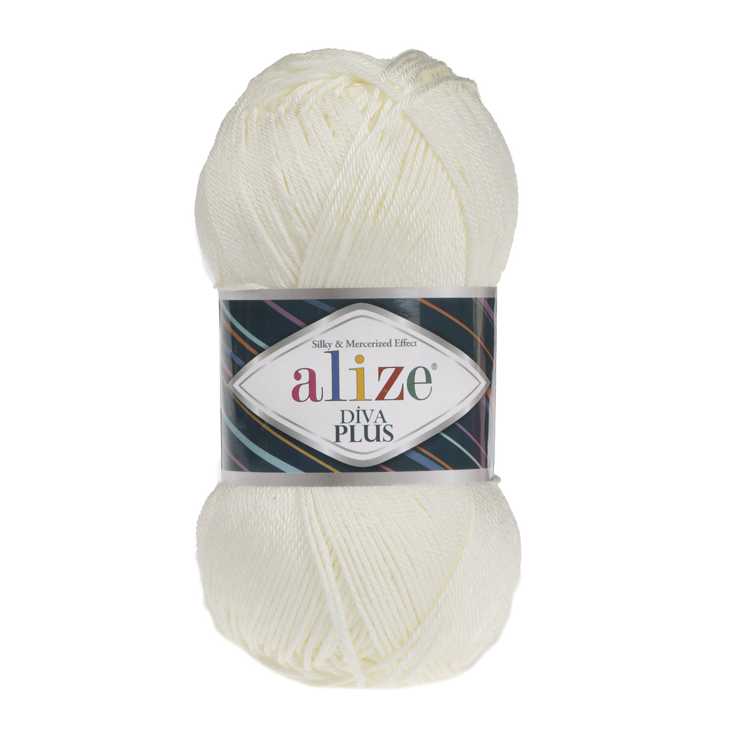 

Пряжа Alize 7725810 Diva Plus 001 молочный, Diva Plus