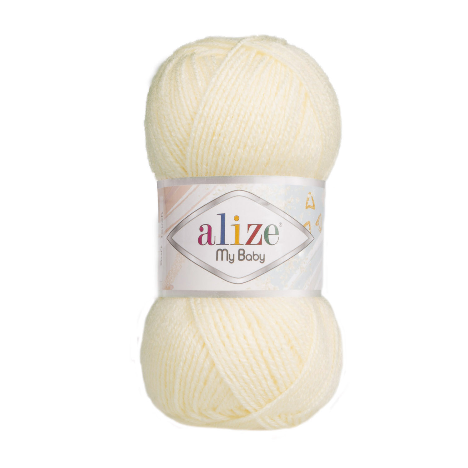 

Пряжа Alize ализ.mybaby.001 My baby 001 кремовый, My baby