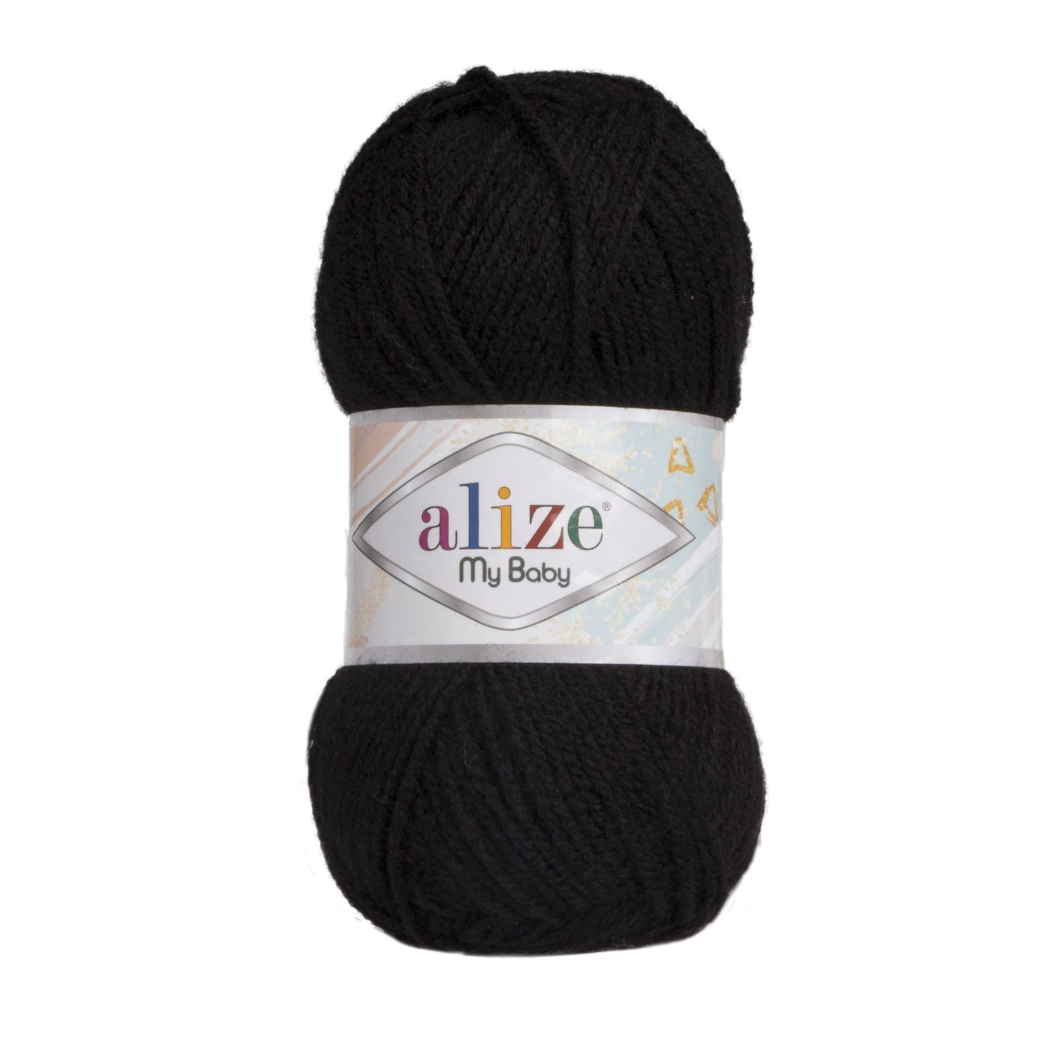 

Пряжа Alize ализ.mybaby.060 My baby 060 черный, My baby