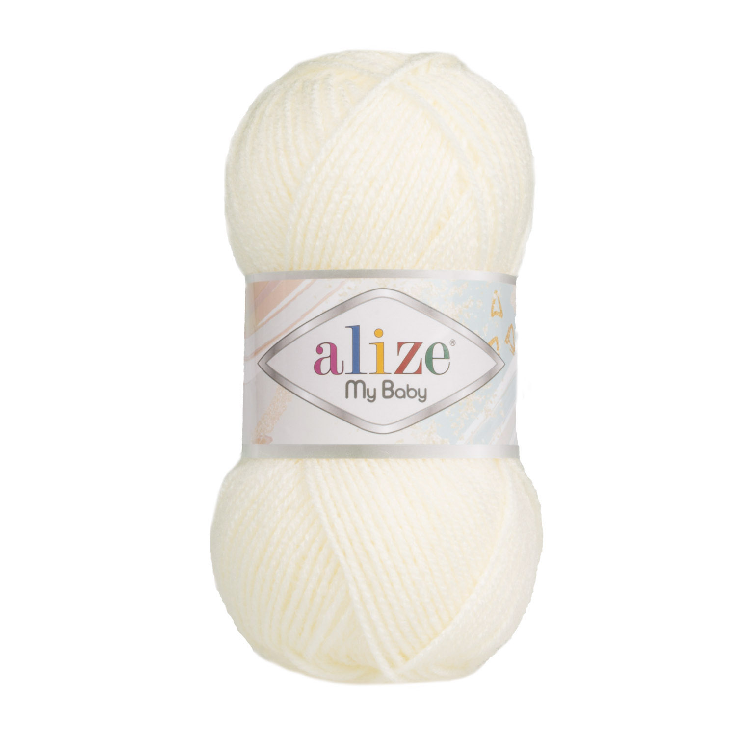 

Пряжа Alize ализ.mybaby.062 My baby 062 молочный, Белый, My baby