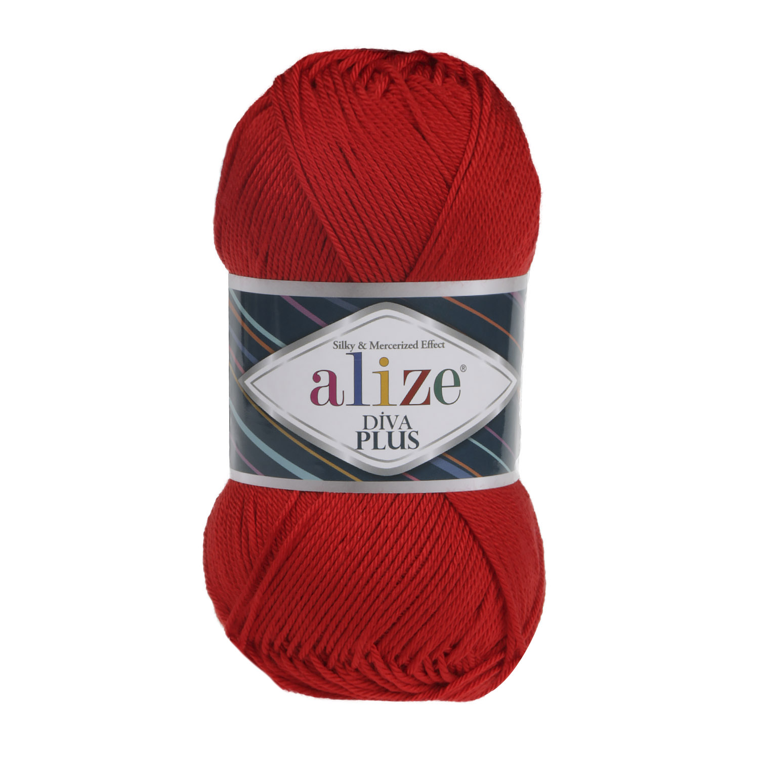 

Пряжа Alize 7725810 Diva Plus 056 красный, Diva Plus