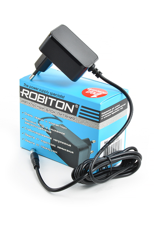 фото Сетевое зарядное устройство robiton ir12-500s 5,5х2,1/12 (+)
