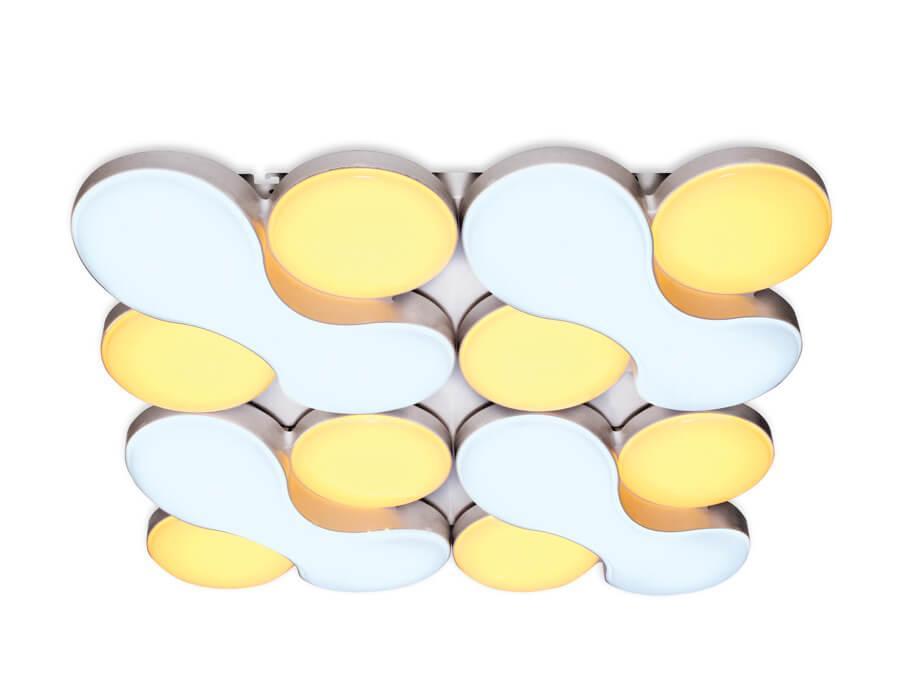 

Потолочный светильник Ambrella light Orbital Granule FG1066/4 WH 208W D720*720