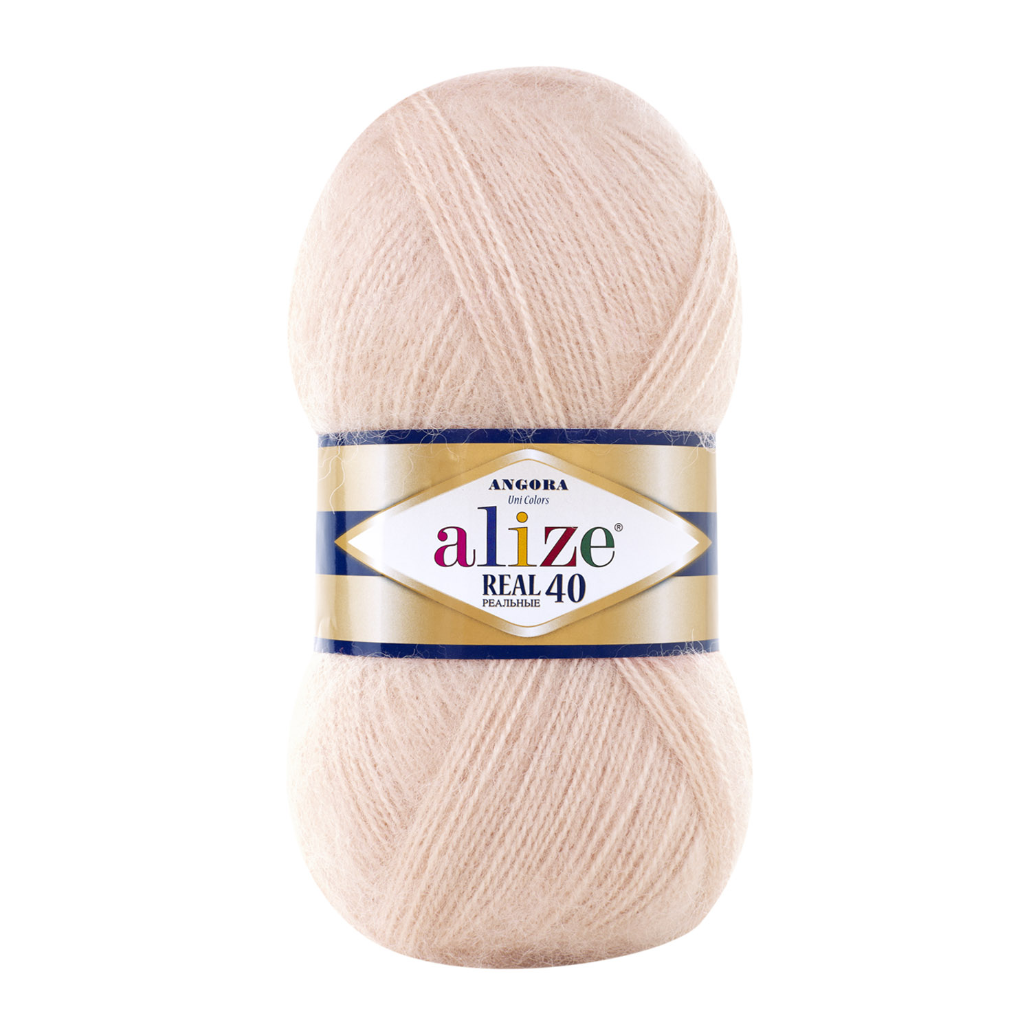 

Пряжа Alize "Angora Real 40", 480 метров, 5 мотков по 100 грамм, цвет: 404 шампань