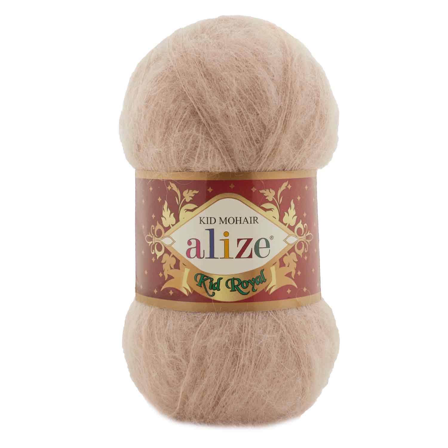 

Пряжа Alize 551573 Kid royal 314 кофейная пенка, Коричневый, Kid royal