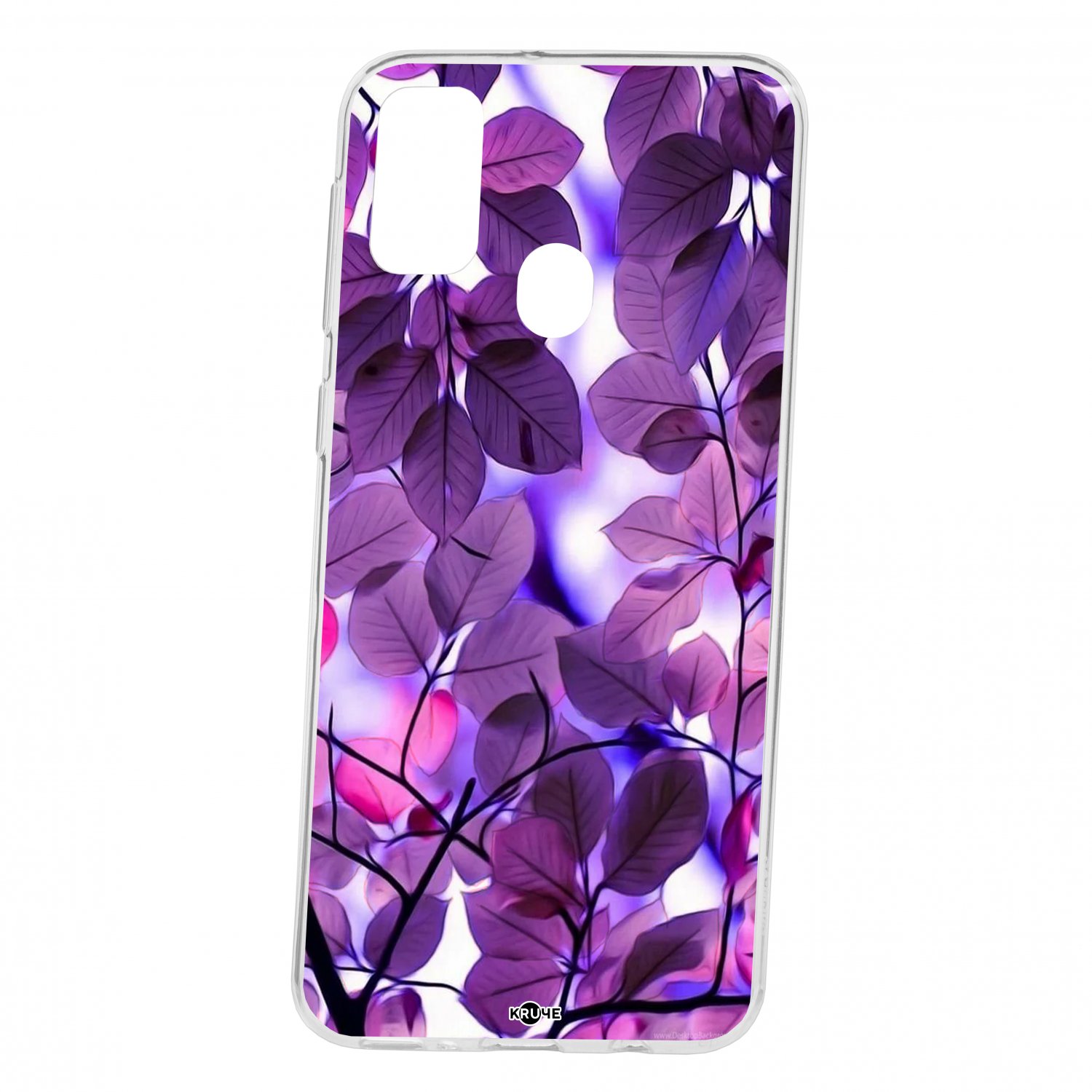 фото Чехол для samsung galaxy m30s кruче print purple leaves