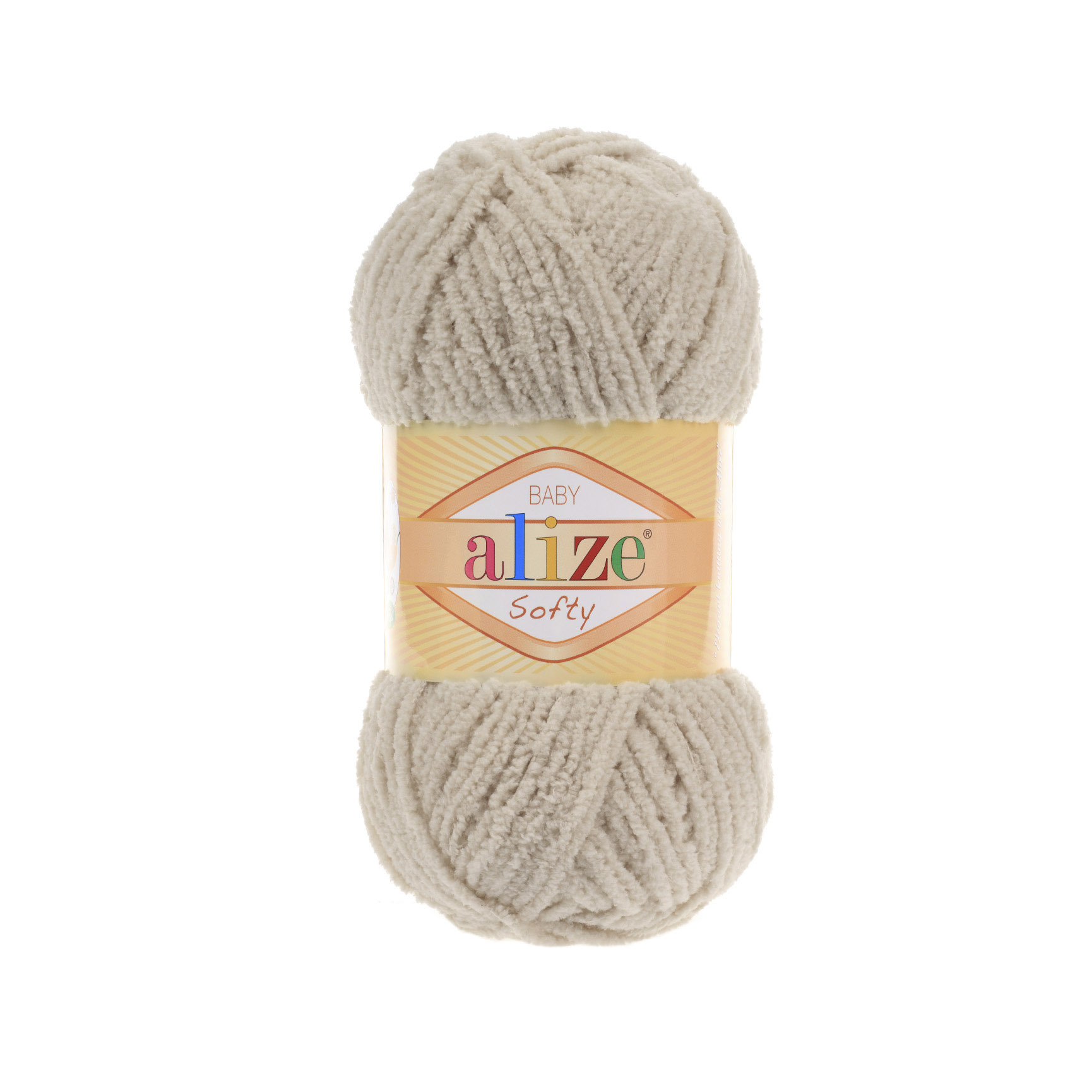 

Пряжа Alize 694530 Softy 115 лунный луч, Бежевый, Softy