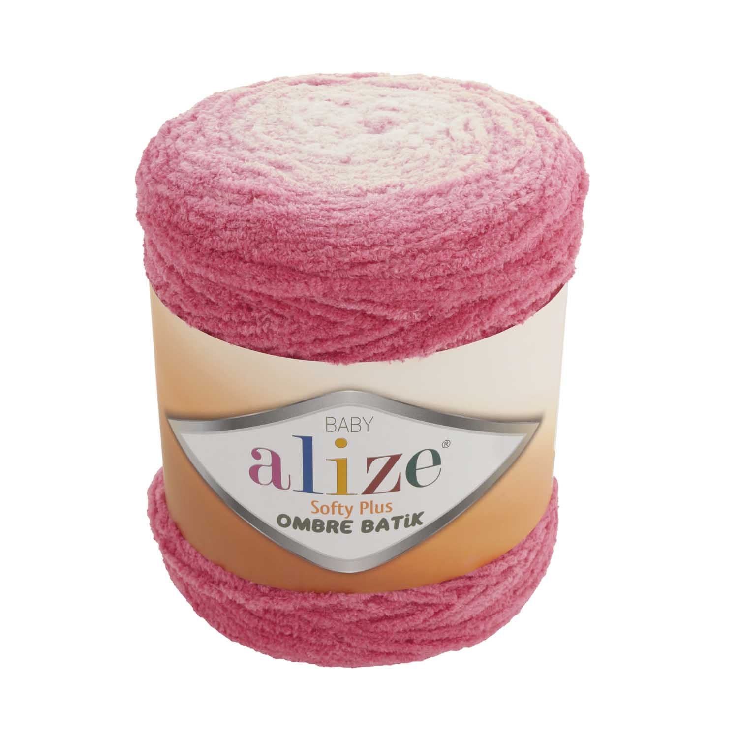 

Пряжа Alize "Softy Plus Ombre Batik", 600 метров, 500 грамм, цвет: 7283 розовый