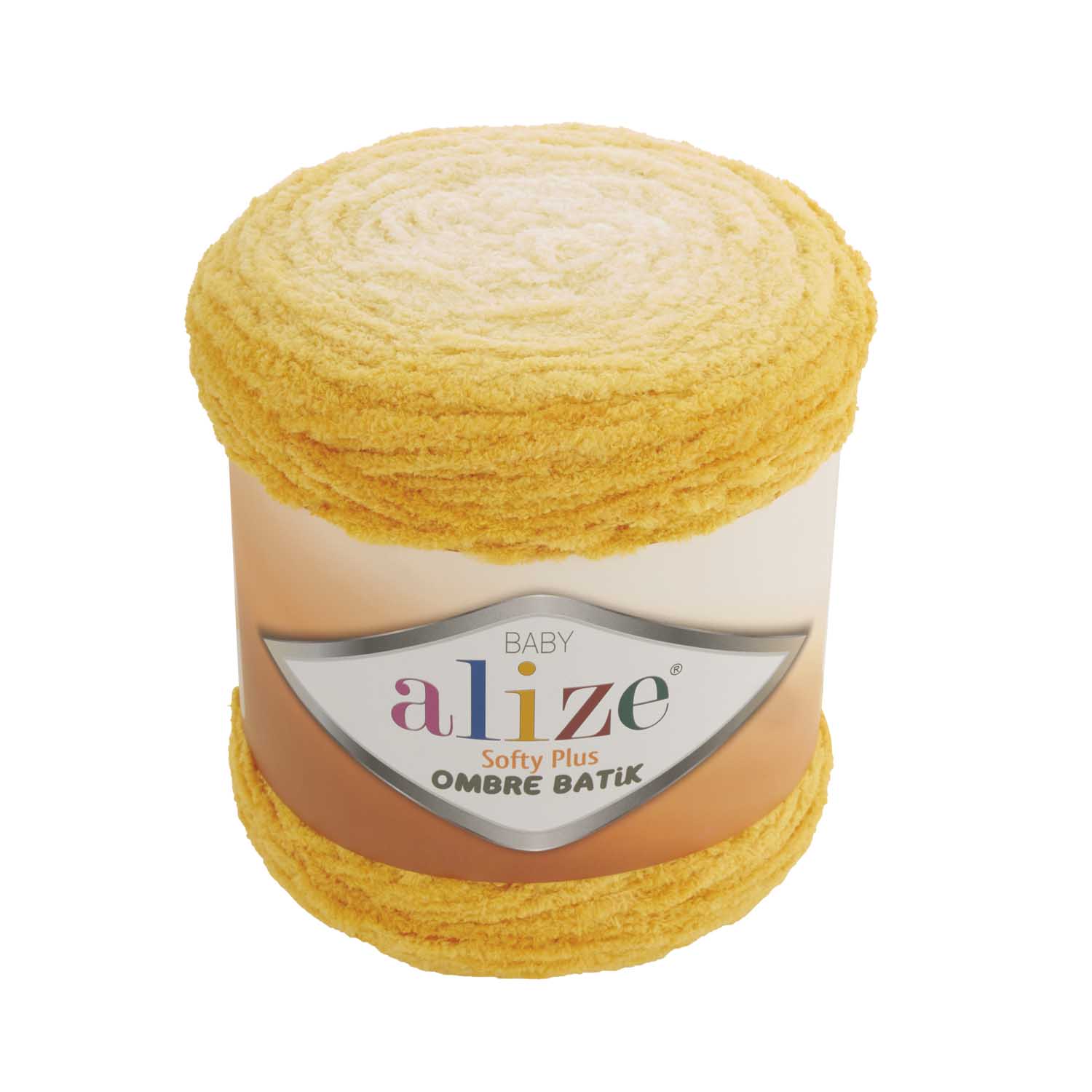 

Пряжа Alize "Softy Plus Ombre Batik", 600 метров, 500 грамм, цвет: 7285 желтый