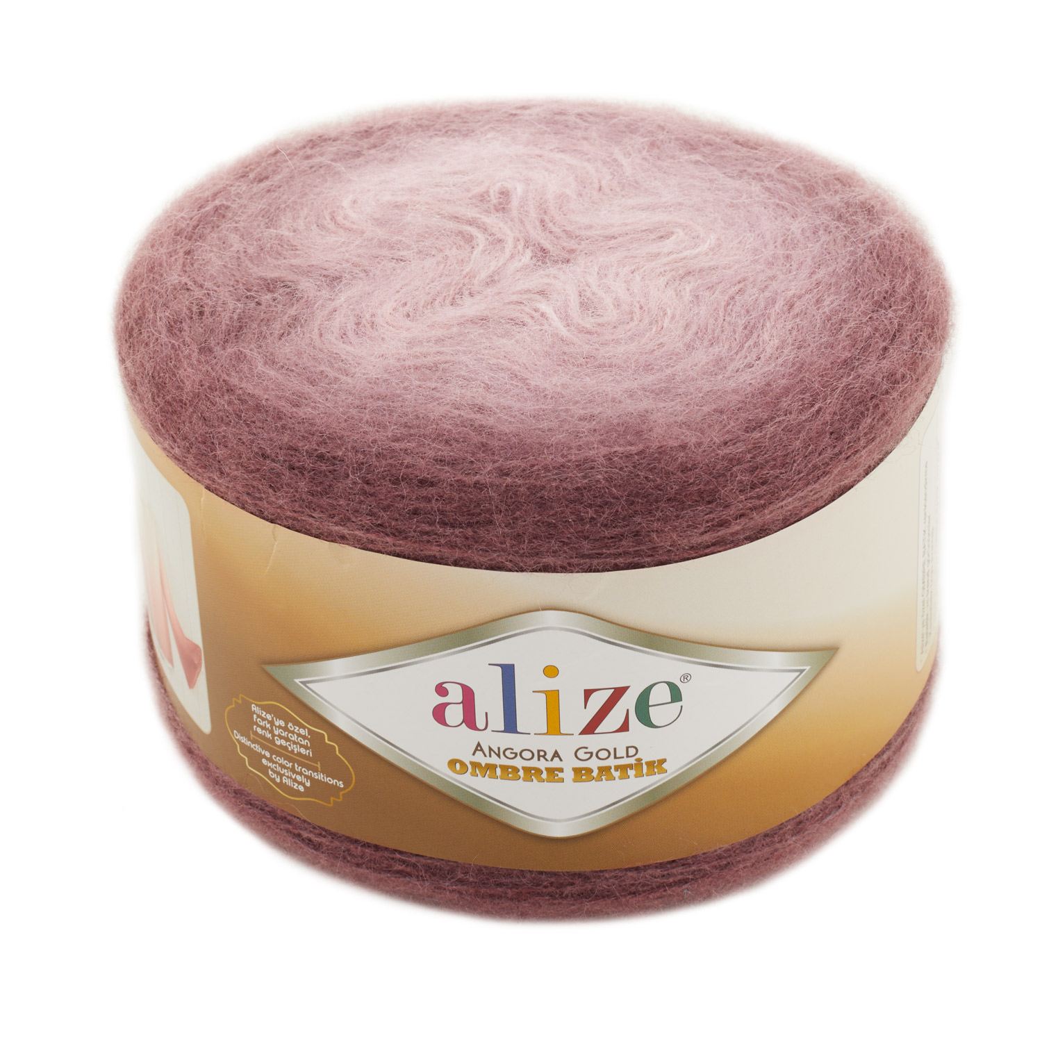 

Пряжа Alize 7728466 Angora Gold Ombre Batik 7295 пыльный, Angora Gold Ombre Batik