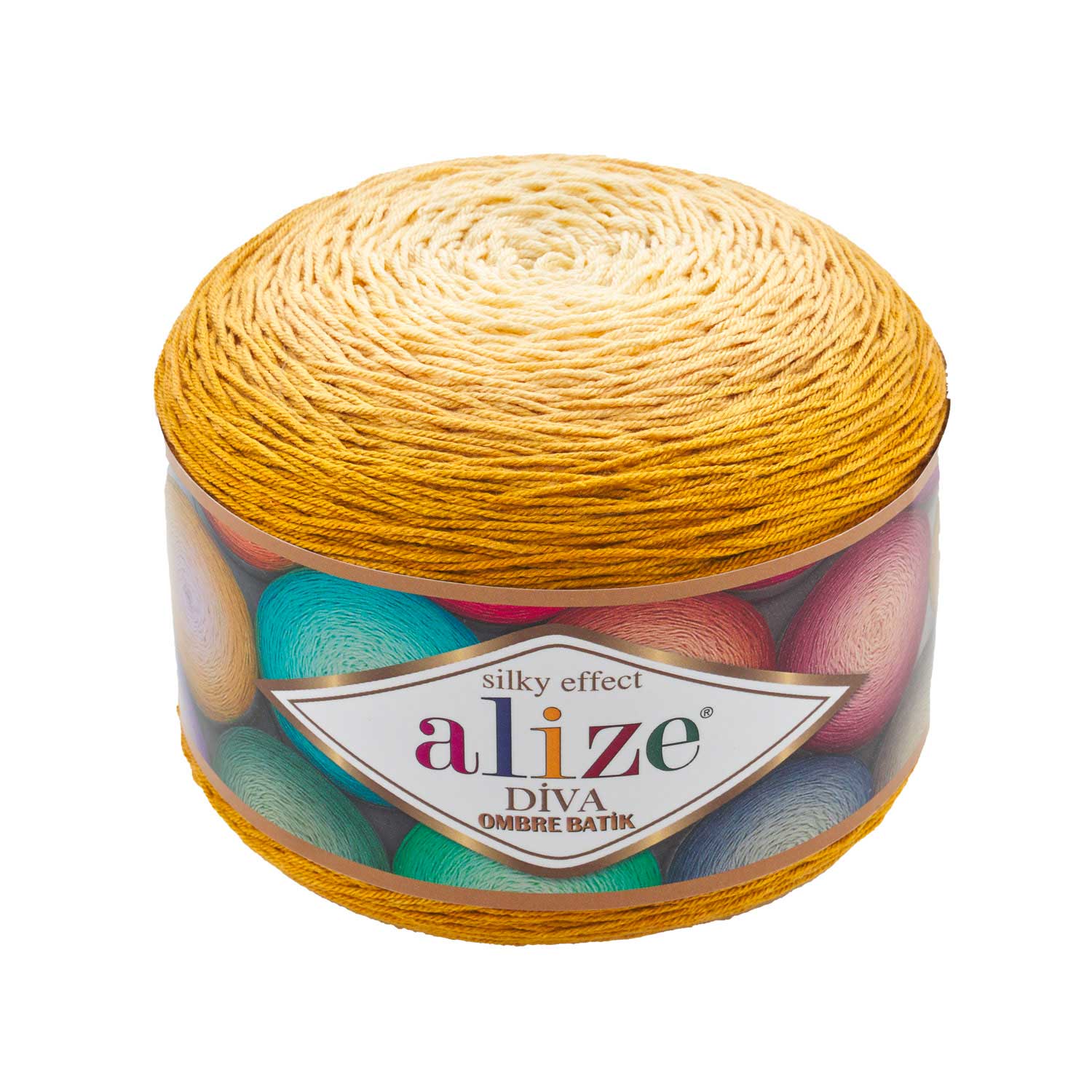 

Пряжа ALIZE Diva Ombre Batik 250г, 875м (100% микрофибра акрил) (7358 жёлтый), 2 мотка, Желтый, Diva Ombre Batik