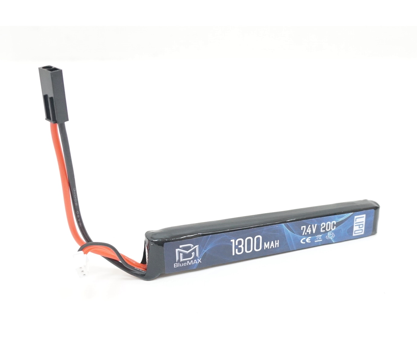 Аккумулятор 7.4V 1300mAh 20C AK-type (LiPo) BlueMAX