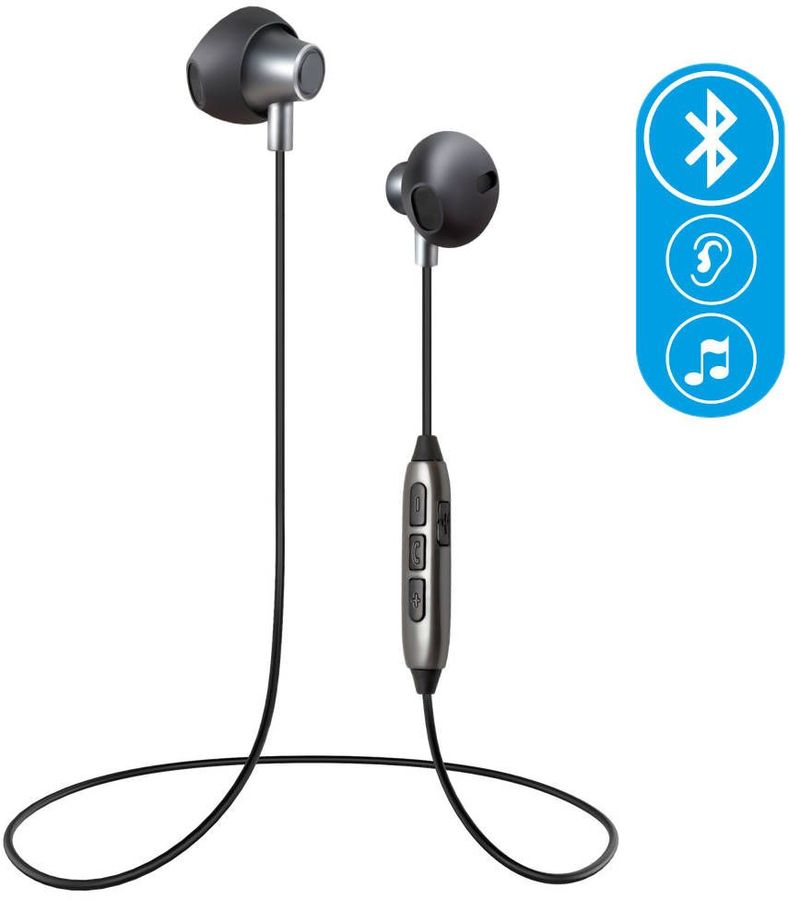 

Беспроводные наушники Ginzzu GM-151BT Black, GM-151BT