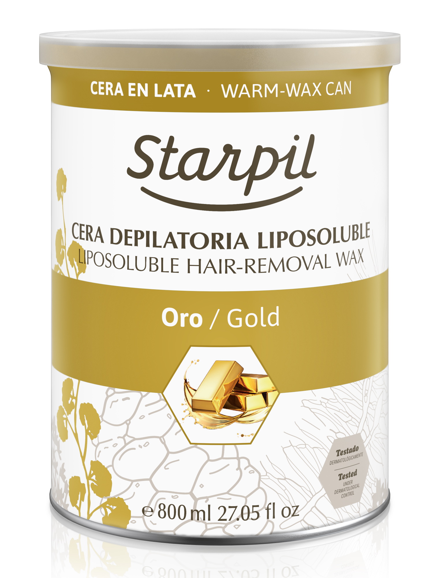 Воск для депиляции STARPIL золотой/cera oro 800 мл