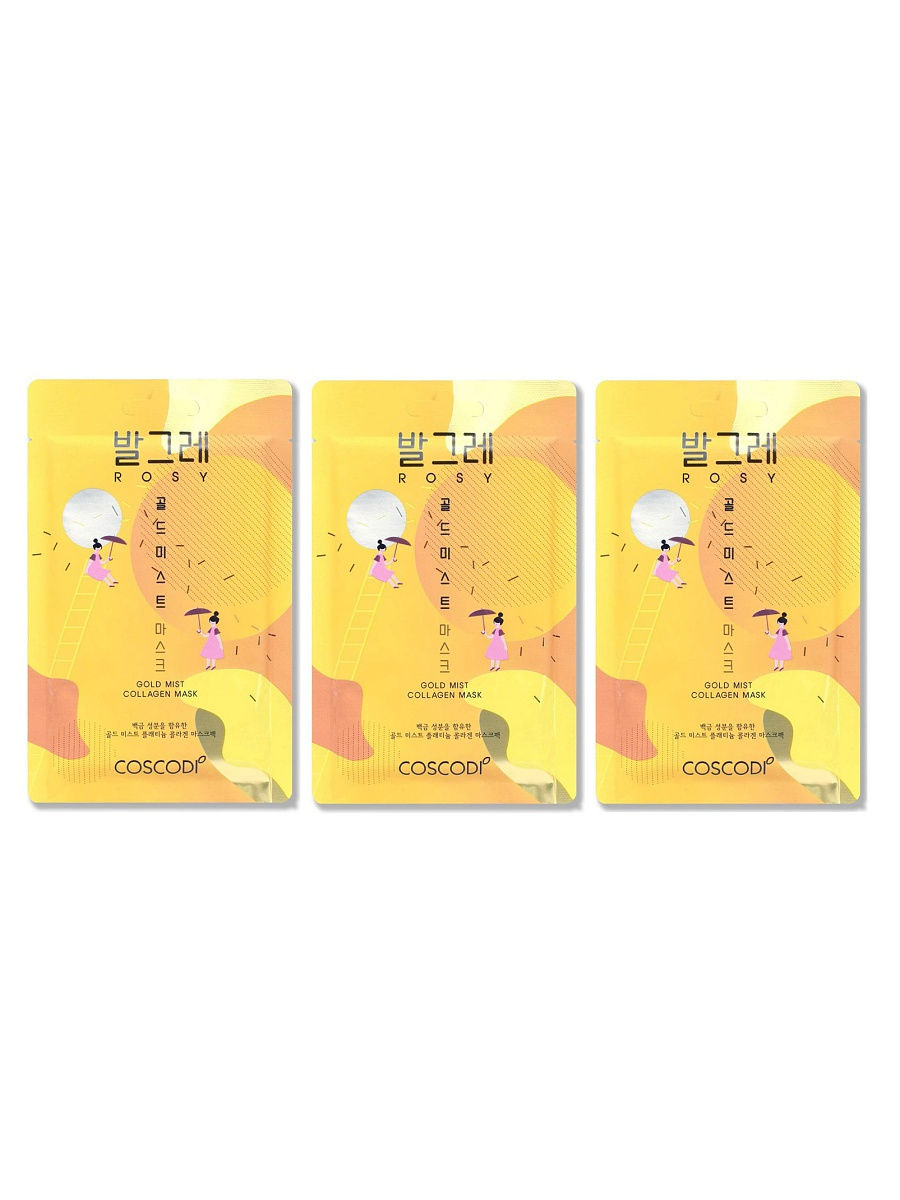 

Тканевая маска COSCODI Rosy gold mist mask sheet 3 шт.