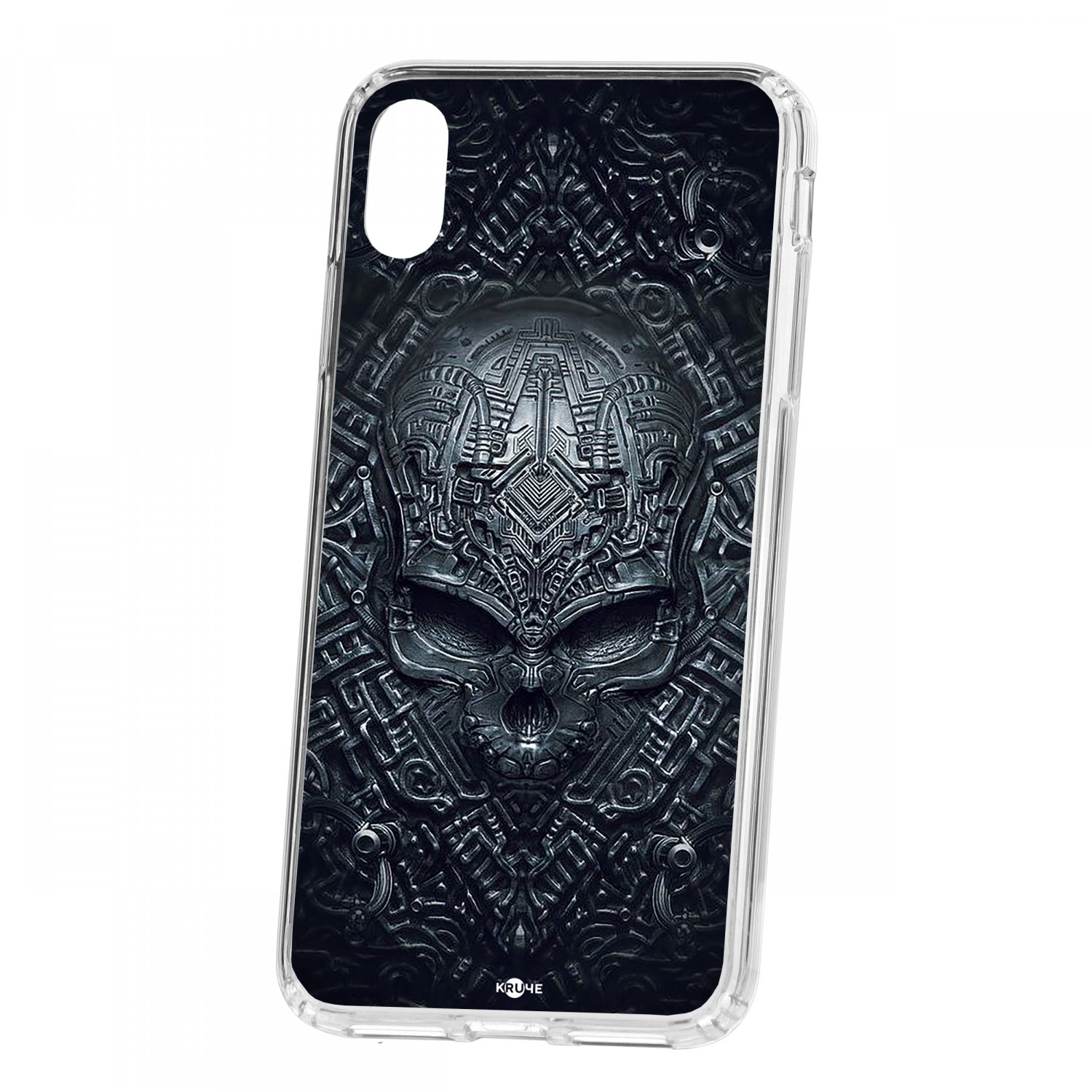Чехол для Apple iPhone XS Max КRUЧЕ Print Череп техно