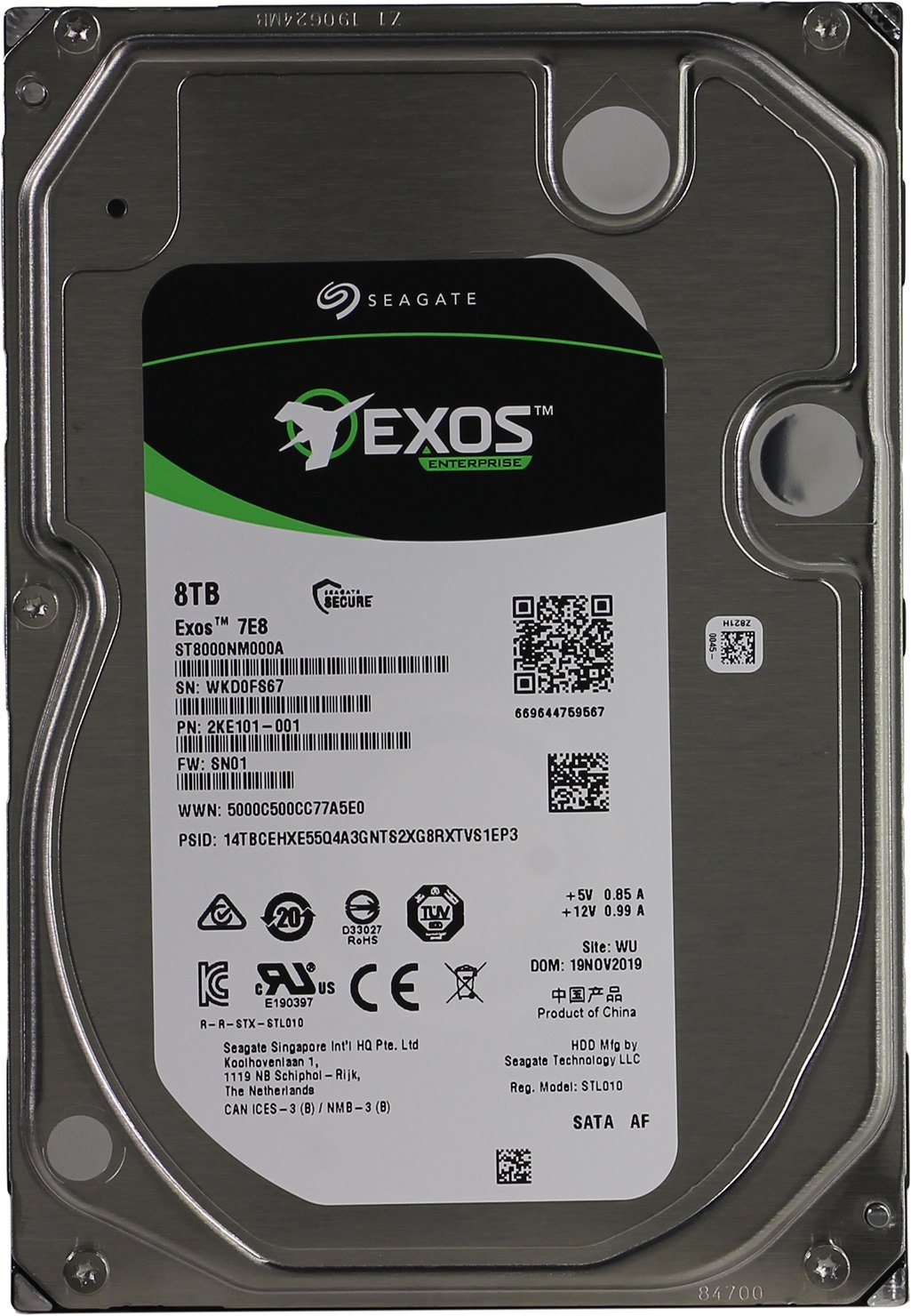 фото Внутренний hdd диск seagate exos st8000nm001a sas 3.0