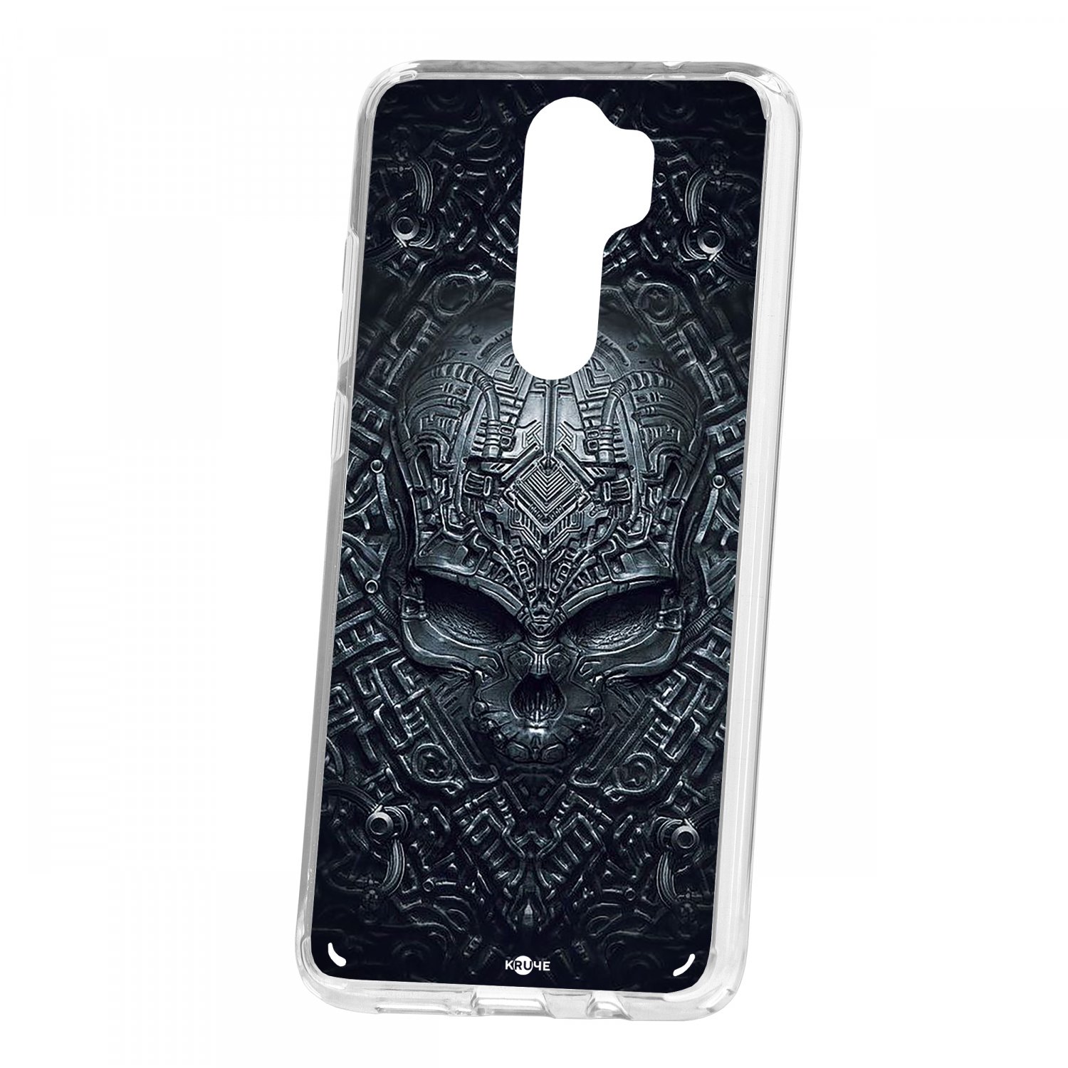 фото Чехол kruche xiaomi redmi note 8 pro print череп техно кruче