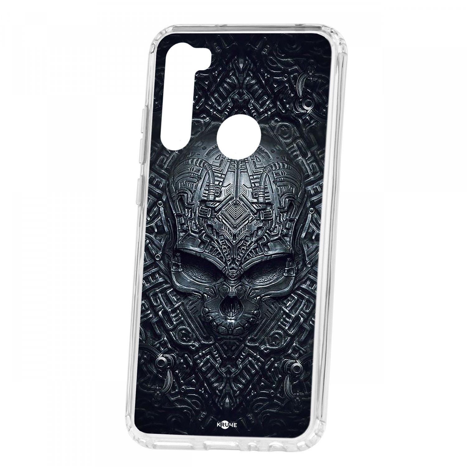 фото Чехол kruche xiaomi redmi note 8t print череп техно кruче