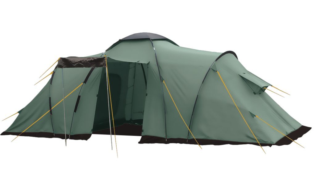 фото Палатка кемпинговая btrace ruswell четырехместная зеленая