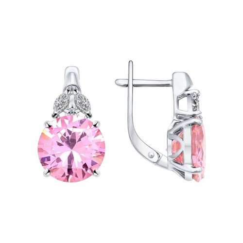 

Серьги женские из серебра SOKOLOV 94021957, фианит, 94021957