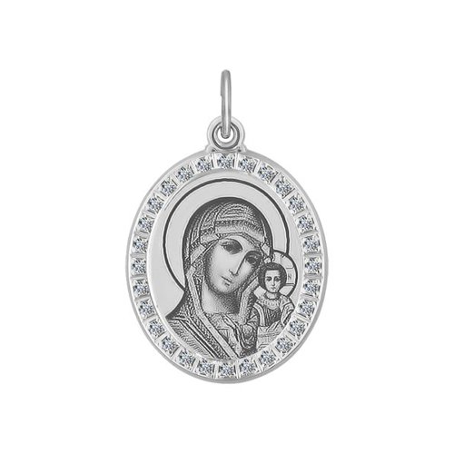 

Подвеска из серебра SOKOLOV 94100214, фианит, 94100214