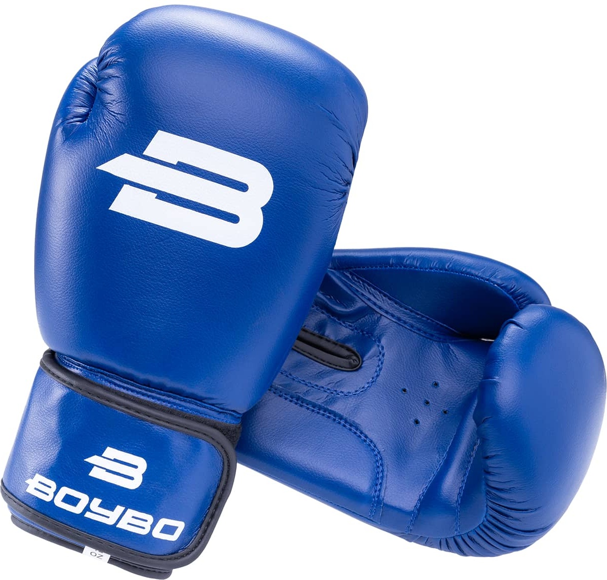 Боксерские перчатки BoyBo Basic синие, 4 унций