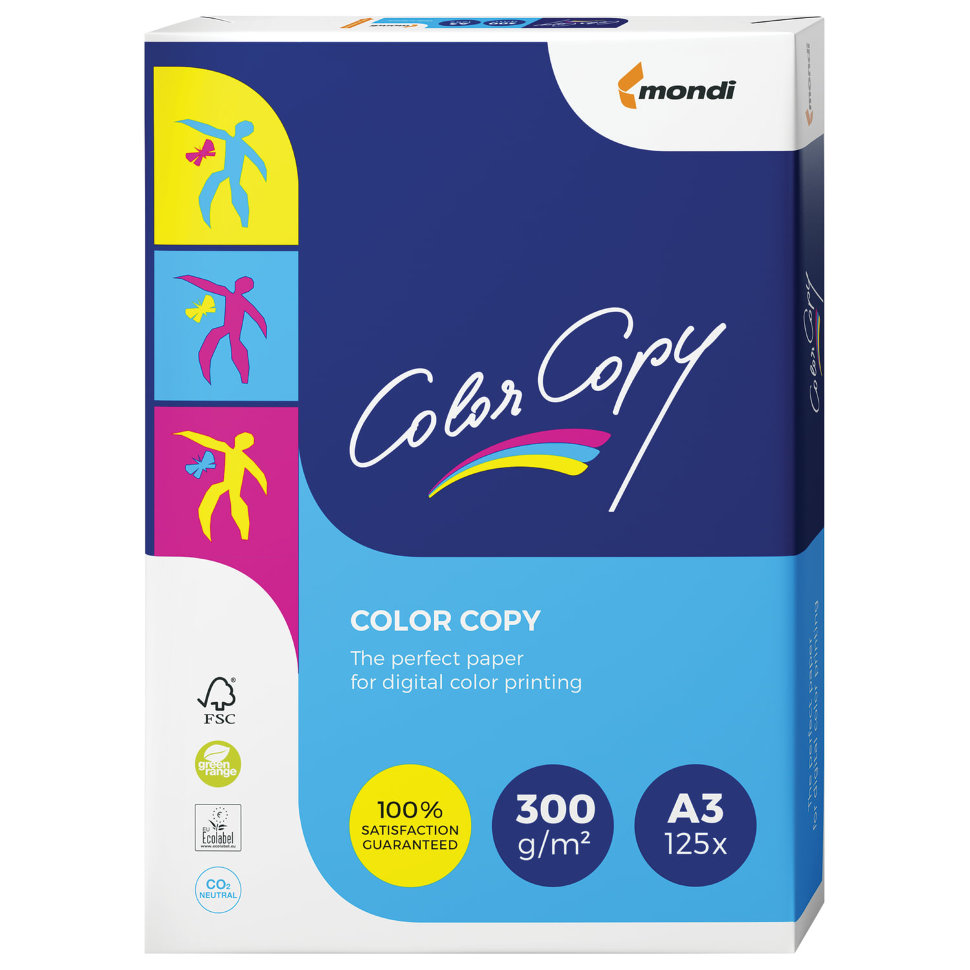 Бумага для цветной лазерной печати Color Copy УТ000051676 А3, 300 г/м2, 125 листов