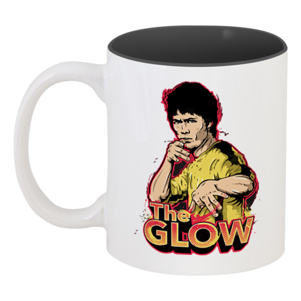 

Кружка Printio цветная внутри Брюс ли (the glow)
