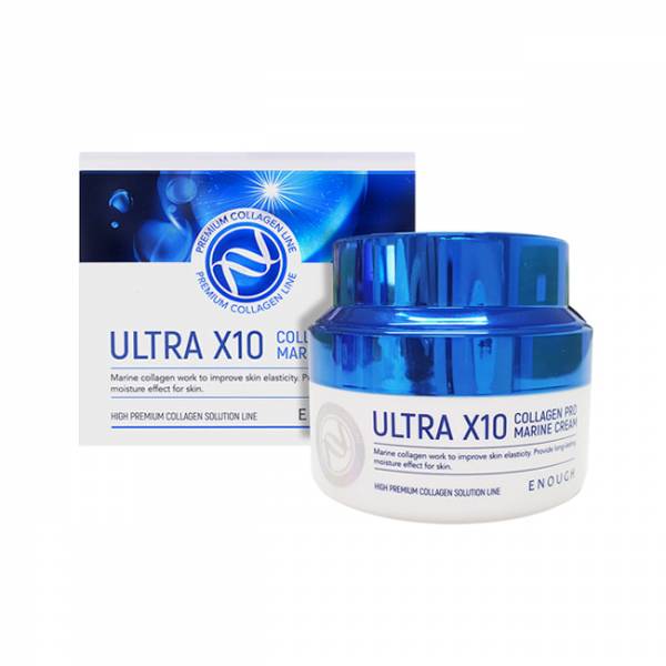 Крем для лица с коллагеном Enough Ultra X10 Collagen Pro Marine Cream 50 мл. миллион единорогов