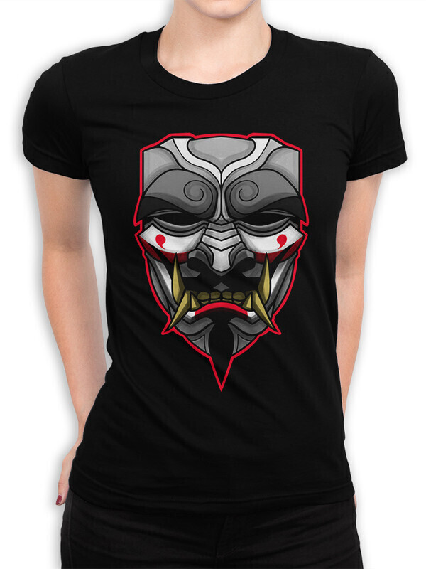 

Футболка женская Dream Shirts Маска Они Женская 50007931 черная S, Маска Они Женская 50007931