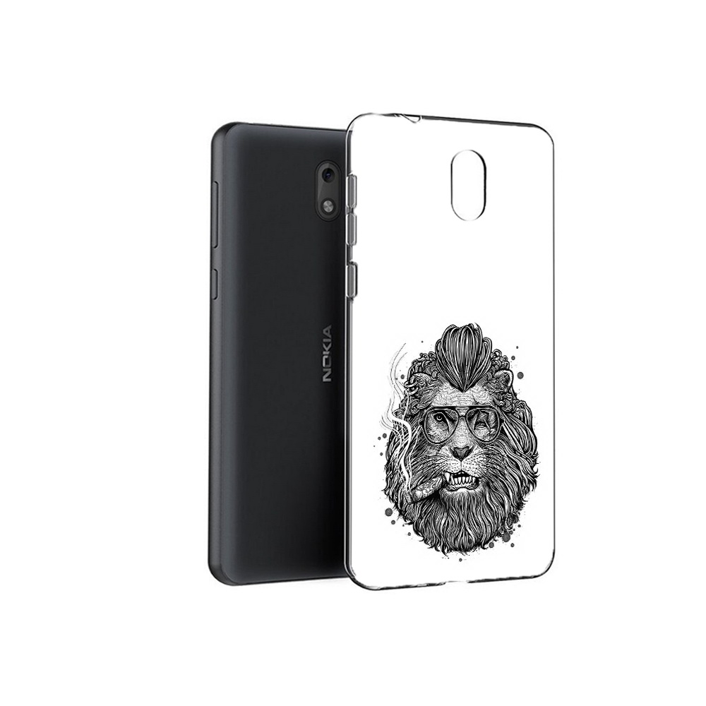 

Чехол MyPads Tocco для Nokia 6 курящий лев (PT60992.93.432), Прозрачный, Tocco
