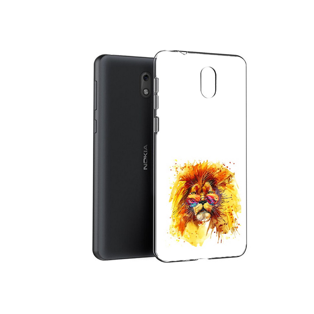 

Чехол MyPads Tocco для Nokia 6 лев в очках (PT60992.93.436), Прозрачный, Tocco