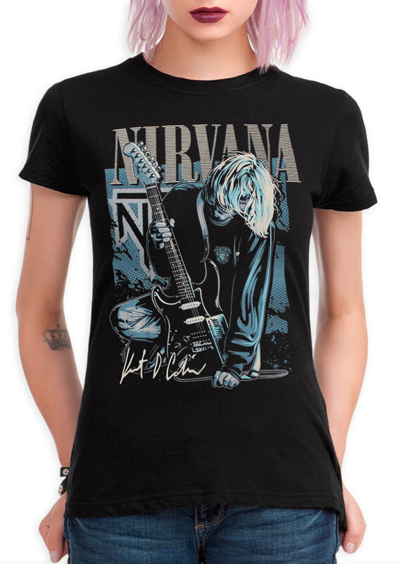 

Футболка женская Dream Shirts Nirvana Женская 50007971 черная 2XL, Nirvana Женская 50007971