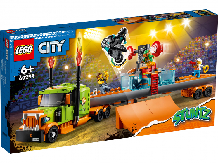 Конструктор LEGO City Грузовик для шоу каскадёров 60294 lego city конструктор грузовик для шоу каскадёров