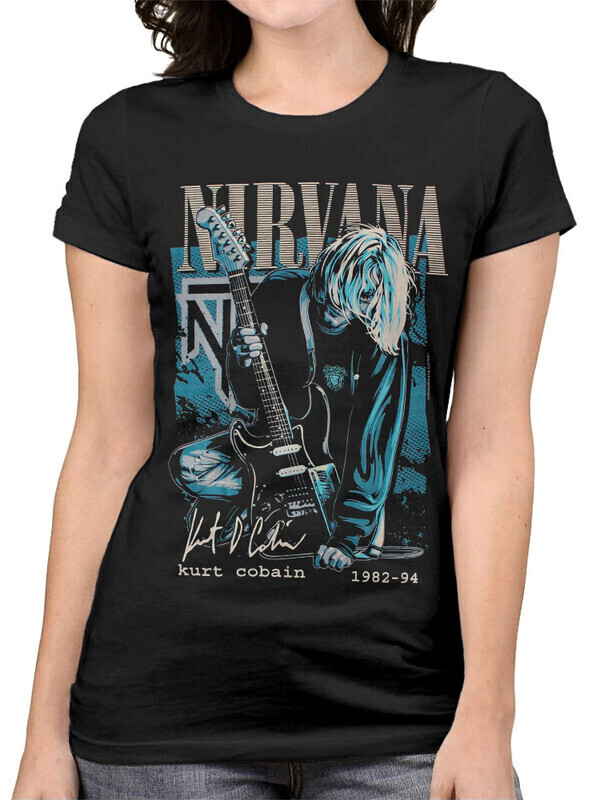 

Футболка женская Dream Shirts Nirvana Женская 50007971 черная S, Nirvana Женская 50007971