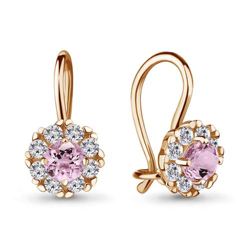 

Серьги из серебра с фианитом Яхонт Ювелирный 157383, 157383