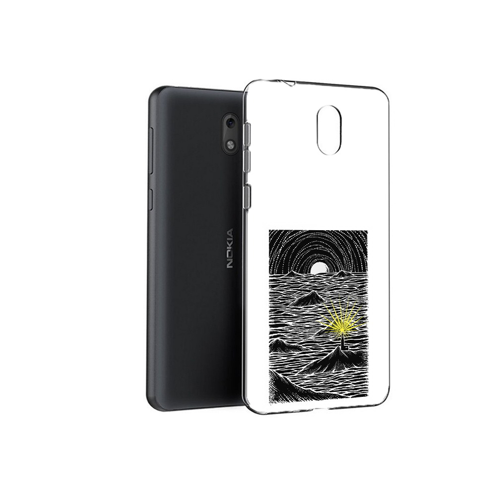 

Чехол MyPads Tocco для Nokia 6 маяк в черно белом море (PT60992.93.460), Прозрачный, Tocco