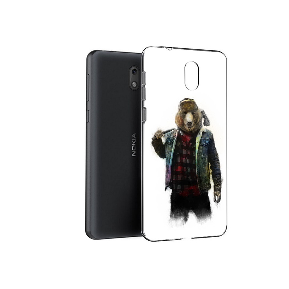 

Чехол MyPads Tocco для Nokia 6 медведь с топором (PT60992.93.469), Прозрачный, Tocco