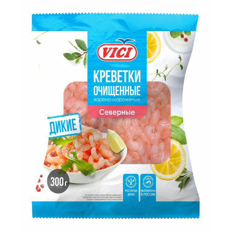 

Креветки Vici Cеверные очищенные замороженные 300 г